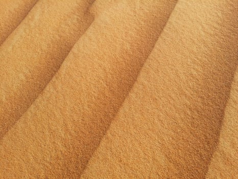 Sand dunes in the desert photo