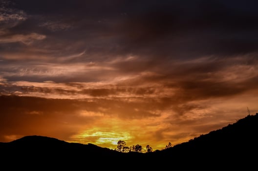 Scenic sunset view photo
