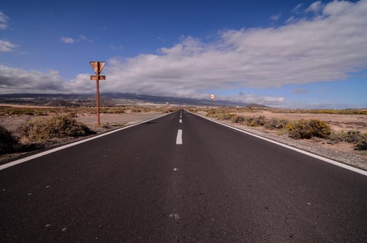 Scenic road view photo
