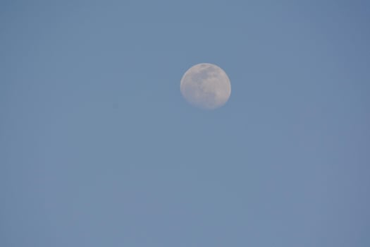 Moon view close-up photo