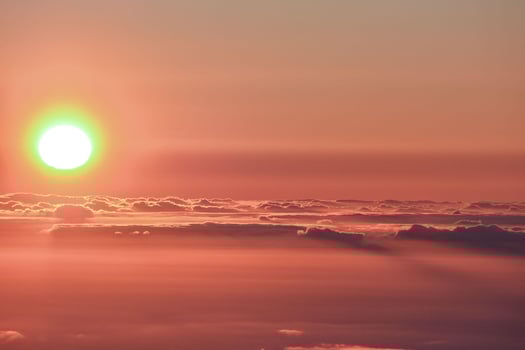 Scenic sunset view photo