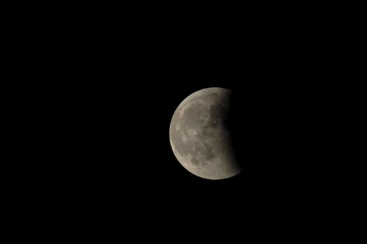 The moon at night photo