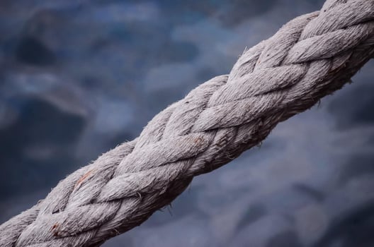 Woven rope close-up photo