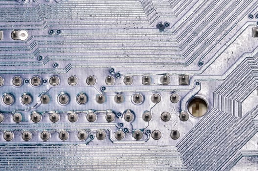 Metal chip close-up photo