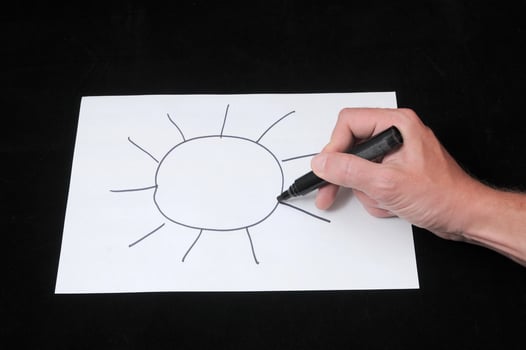 Drawing the sun photo
