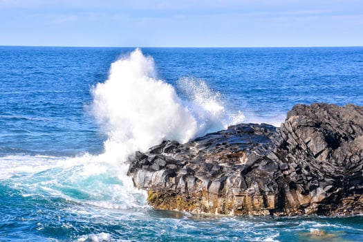 Ocean cliffside view photo