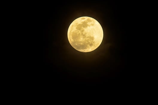 Full yellow moon photo