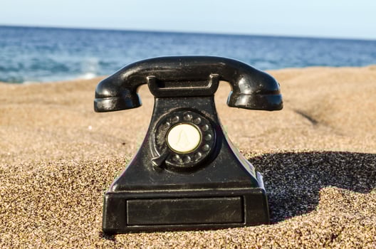Phone in the sand photo