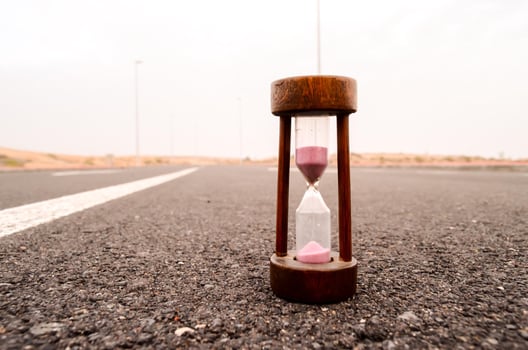 Sand hourglass clock photo