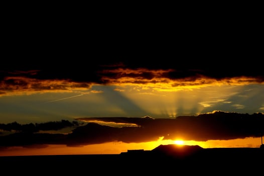 Beautiful sunset view photo