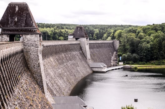 View of the dam photo