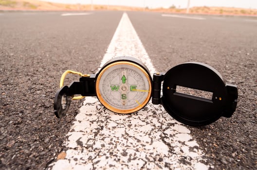 Small navigational compass photo