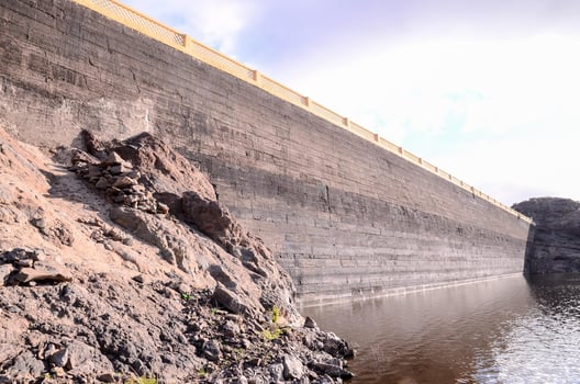 Dam in the mountains photo