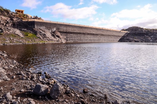 Dam in the mountains photo