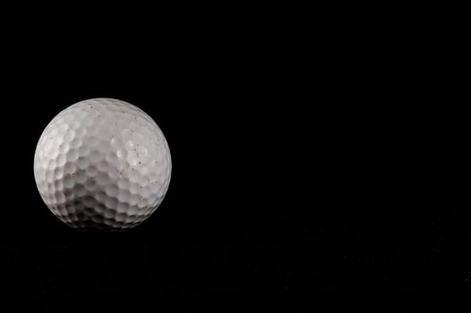 Isolated golf ball photo