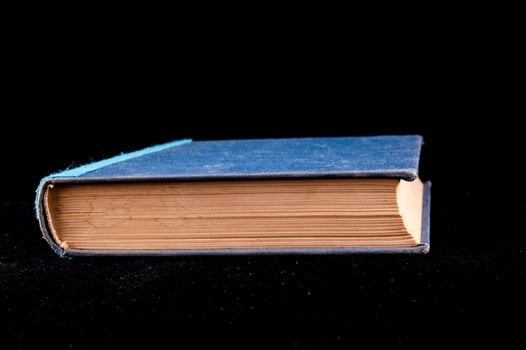 Book on dark background photo