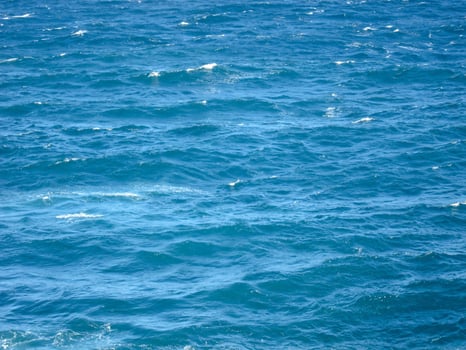 Sea with waves photo