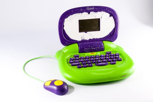 A laptop toy photo