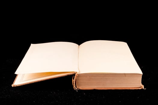 Book on dark background photo