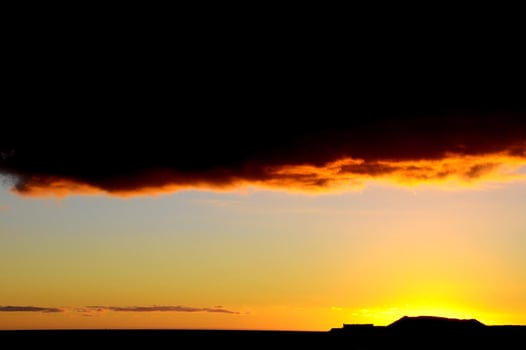 Colourful sky at sunset photo