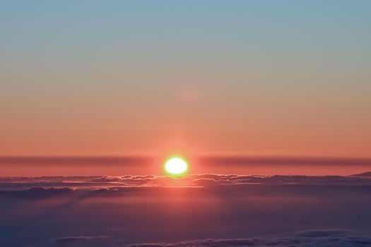 Colourful sky at sunset photo