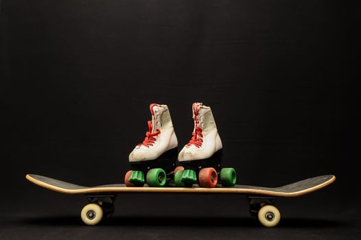 Skateboard close up photo
