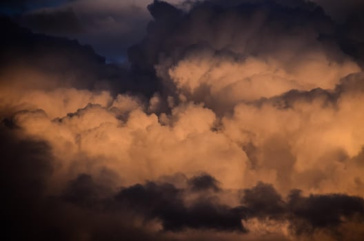 The sky at dusk photo