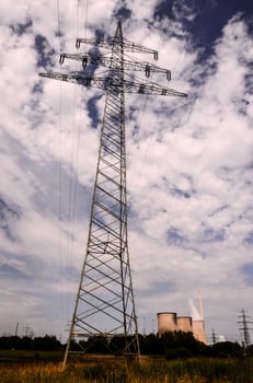 Electricity pole background photo