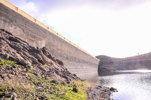 Rocky landscape on the Canary Islands photo