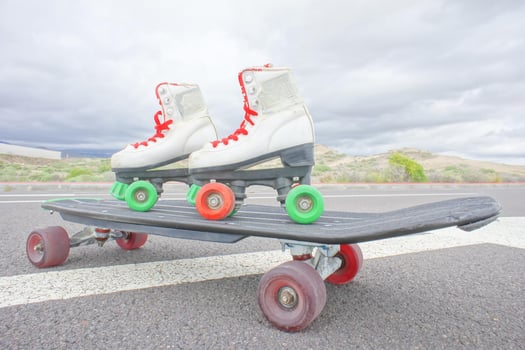 Skateboard close up photo