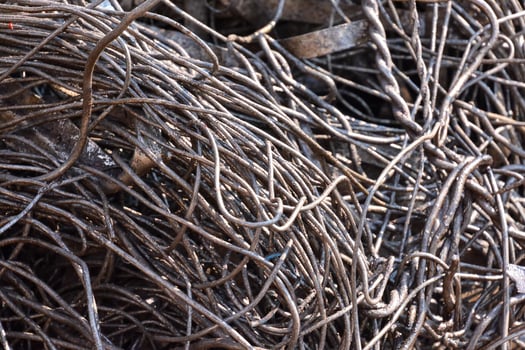 Scrap metal at the junkyard photo