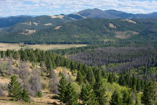 View to Beaverhead-Deerlodge National Forest near Helena photo