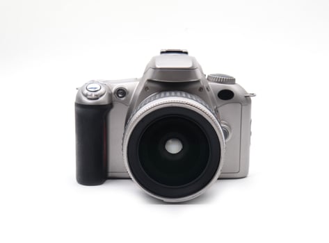 camera isolated white background photo