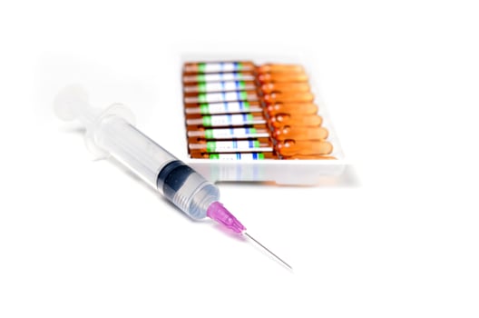 ampule and syringe photo