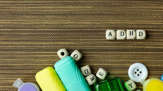 ADHD  for Mental Health Awareness concept. photo