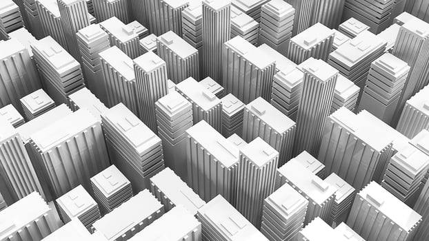 3d rendering buildings for construction concept. photo