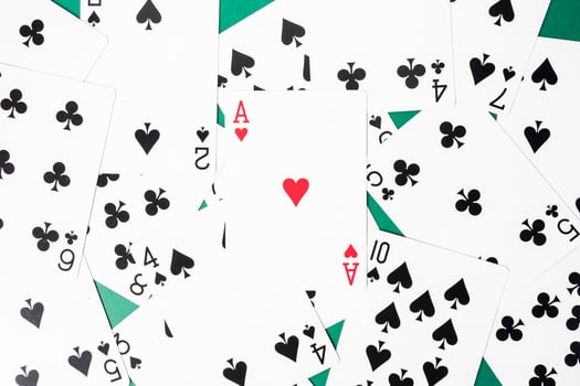 Background of Playing cards. photo