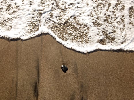 Sea sand close-up photo