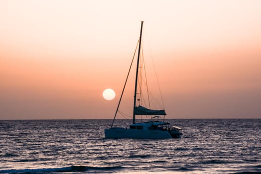 A boat on the sea photo