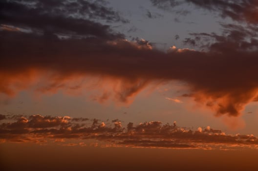 Colourful sunset sky photo