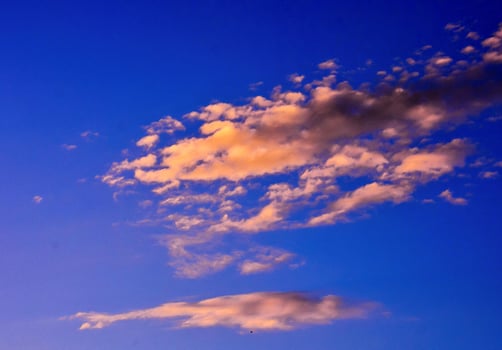 Colourful sunset sky photo