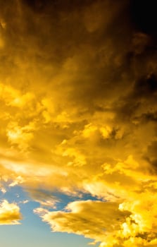 Colourful sunset sky photo