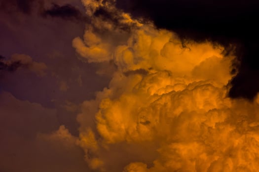 Colourful sunset sky photo