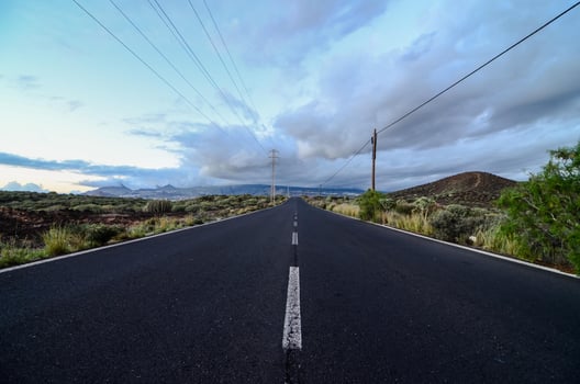 Scenic road view photo