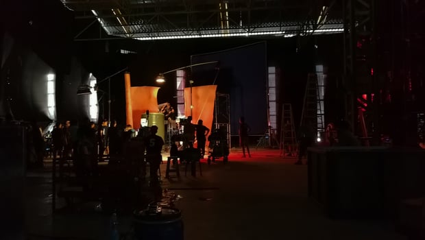 behind the scenes image real films maker  for your  concept idea. photo