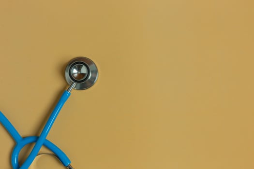 Flat Lay medical tools top view space idea photo