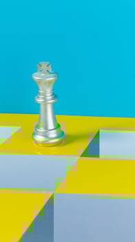 The chess game colour pop art  abstract image background. photo