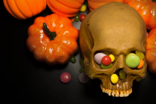 The Halloween background dark tone image background. photo