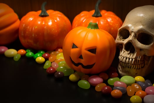 The Halloween background dark tone image background. photo