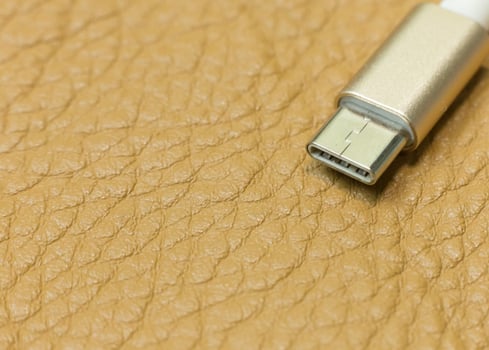 cable usb type c it connection device close up image. photo